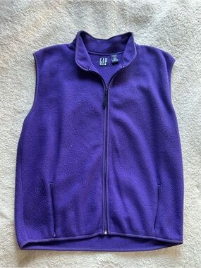 GAP Deep Purple Fleece Vest